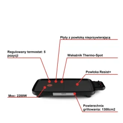 Grill elektryczny plancha TEFAL BOOSTER CB6418