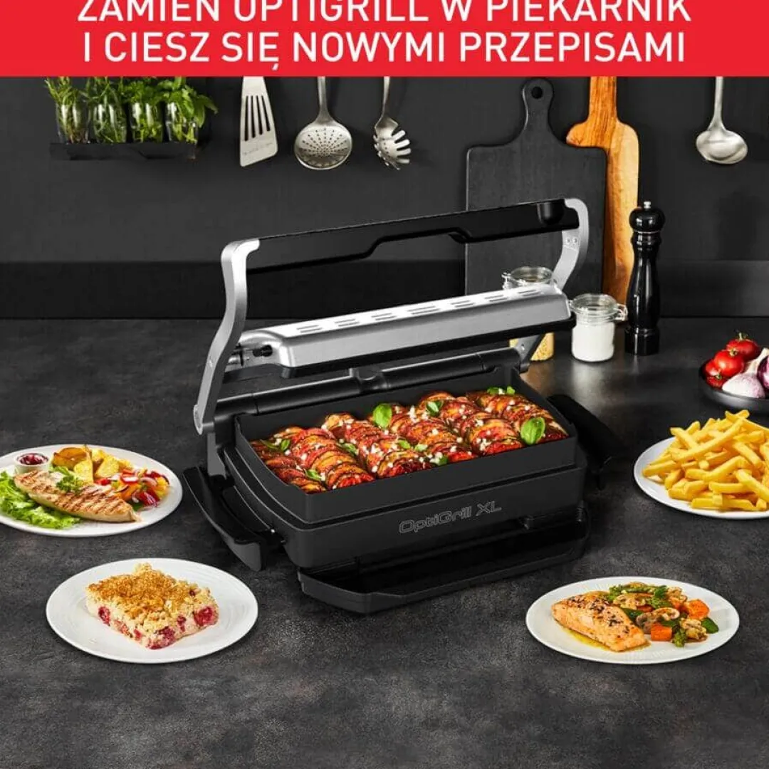 Grill elektryczny TEFAL OPTIGRILL+ SNACKING&BAKING XL GC724D