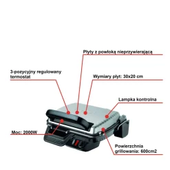 Grill elektryczny TEFAL ULTRACOMPACT 600 GC3050