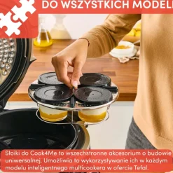 Komplet słoików do Tefal Cook4Me (8 sztuk) XA6140