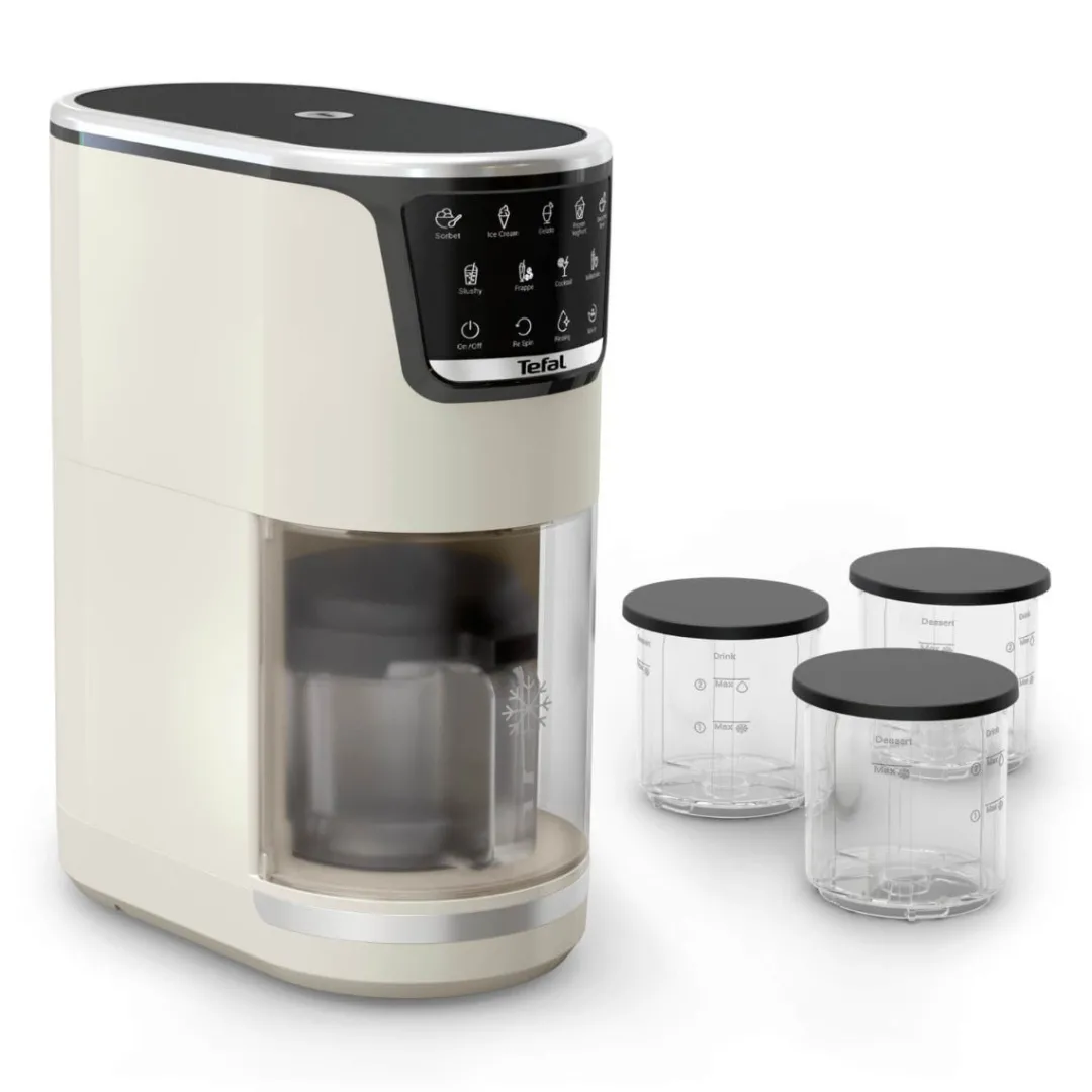 Maszyna do robienia lodów TEFAL Dolci IG602AE0, 10 programów, 1,4 l, 600 W