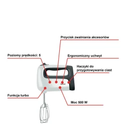 Mikser ręczny TEFAL PREP'MIX+ HT4601
