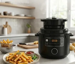 Multicooker TEFAL Turbo Cuisine CY75X z pokrywą do zapiekania