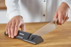 Noże ze stali nierdzewnej Comfort TEFAL 9/12/15cm + ostrzałka Essential