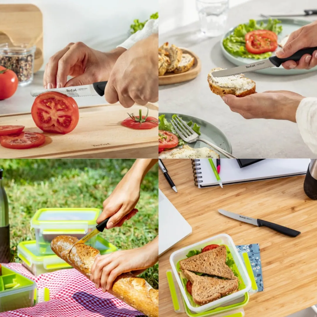 Nóż uniwersalny TEFAL COLORFOOD 10 cm czarny