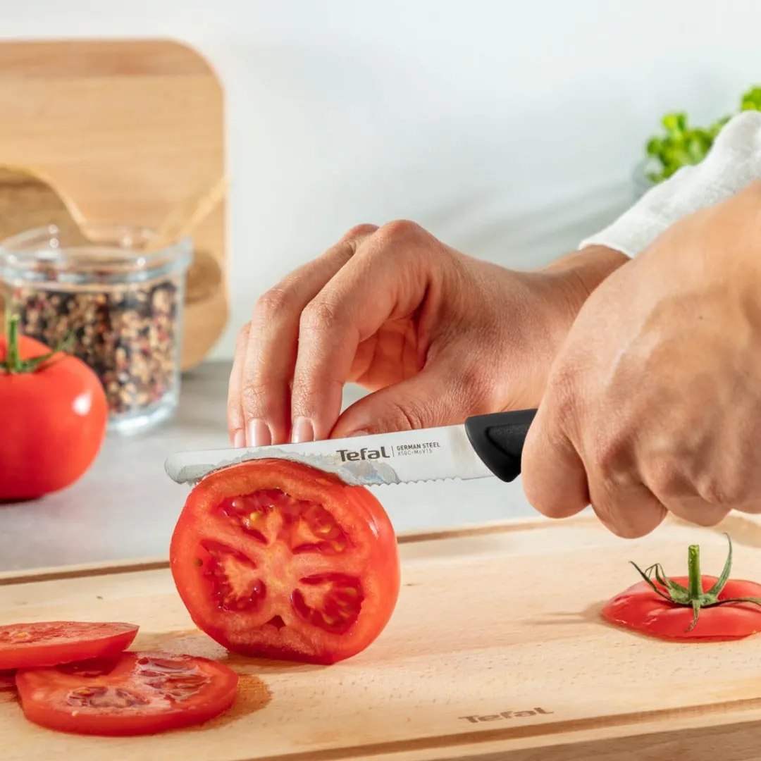 Nóż uniwersalny TEFAL COLORFOOD 10 cm czarny