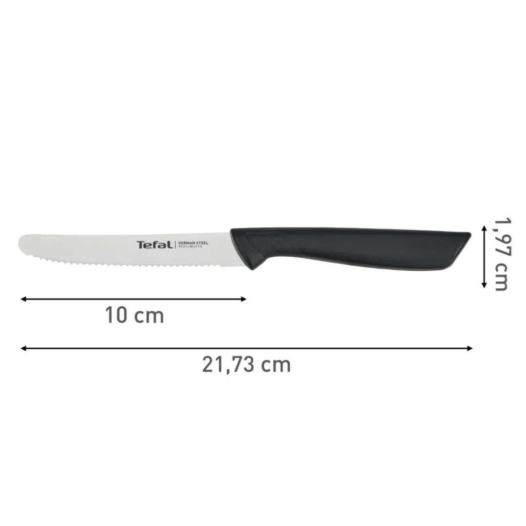 Nóż uniwersalny TEFAL COLORFOOD 10 cm czarny