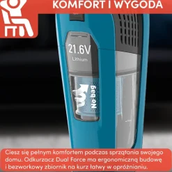 Odkurzacz bezprzewodowy, Tefal Dual Force, 2 w 1, 75 min, kompaktowy