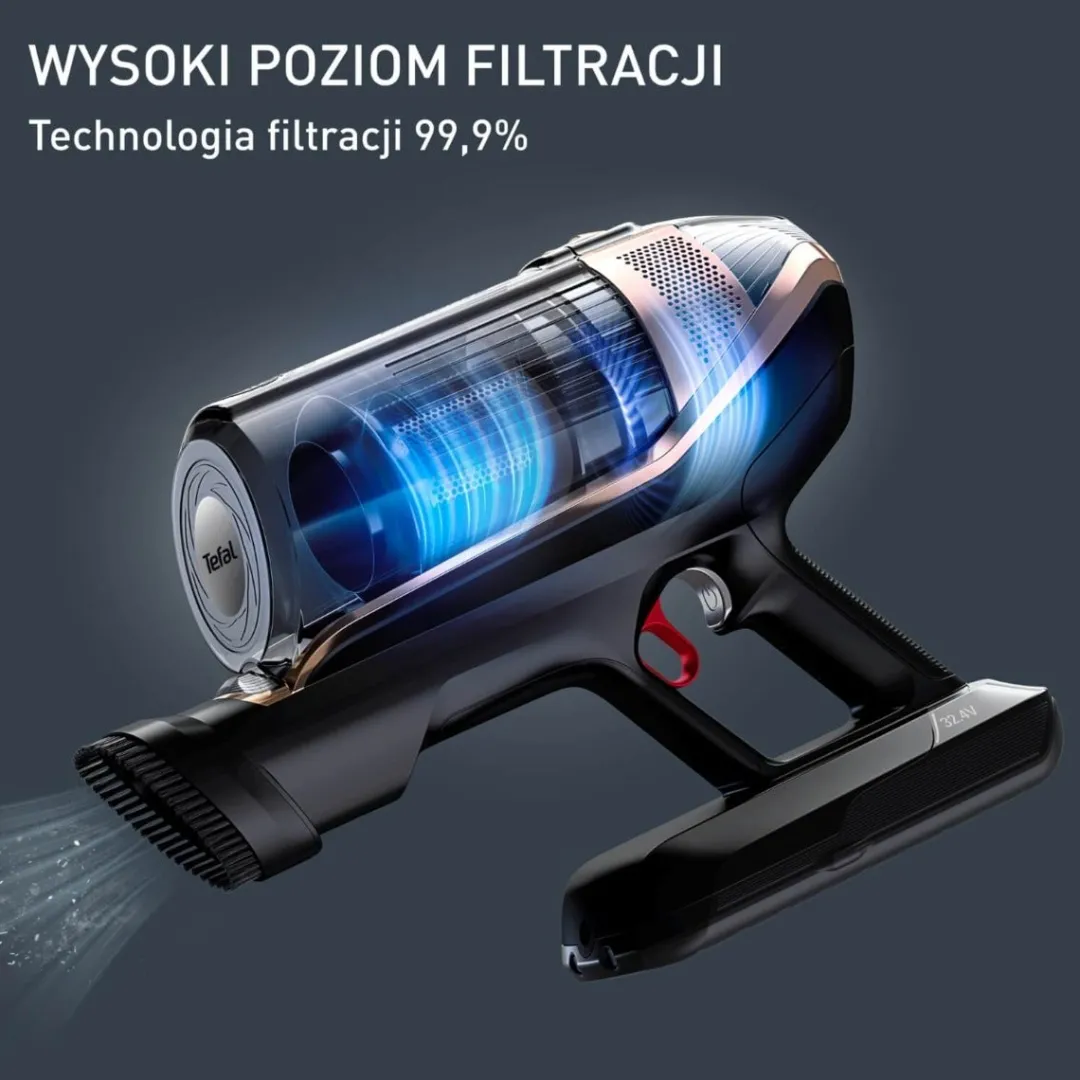 Odkurzacz bezprzewodowy, Tefal X-Force Flex 15.60, 245 AW, 160 min, mopowanie, 2 baterie
