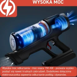 Odkurzacz bezprzewodowy, Tefal X-Force Flex 13.60, 150 AW, 60 min, aktywne mopowanie