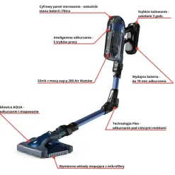 Odkurzacz bezprzewodowy, Tefal X-Force Flex 14.60 Aqua, 200 AW, 70 min, mopowanie