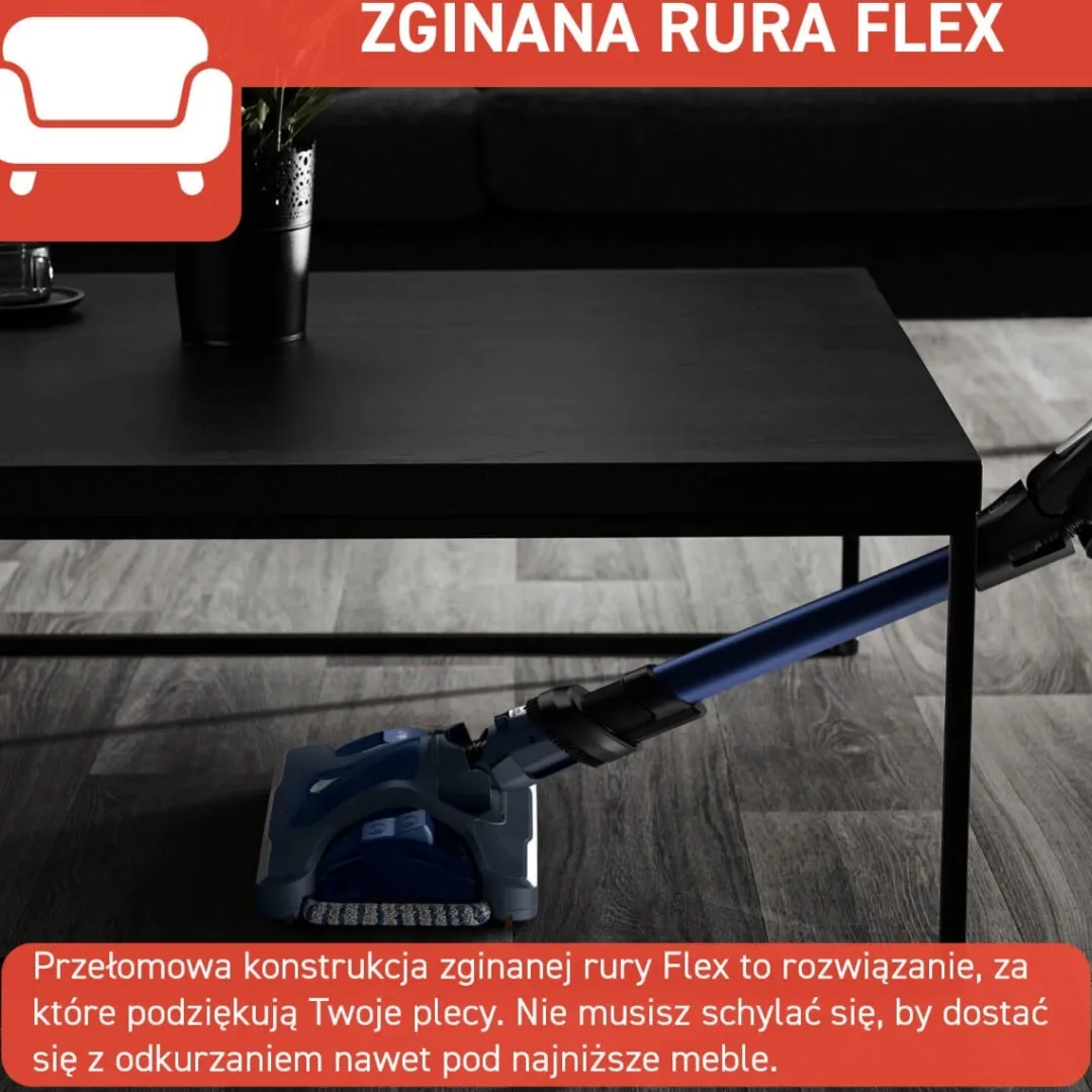 Odkurzacz bezprzewodowy, Tefal X-Force Flex 14.60 Aqua, 200 AW, 70 min, mopowanie