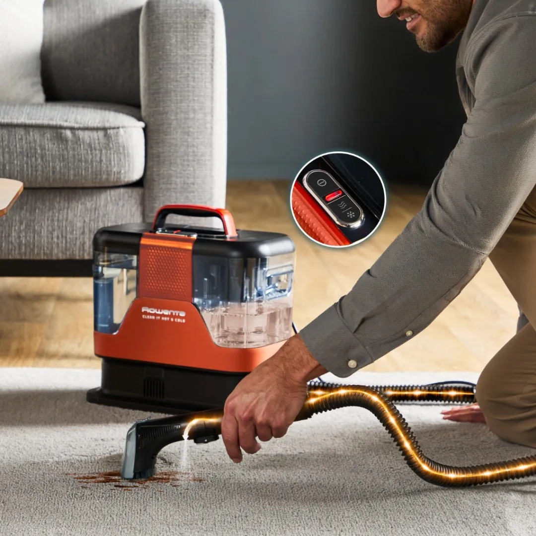 Odkurzacz piorący Rowenta Clean It Hot&Cold, 1150 W, samoczyszczenie
