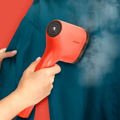 Parownica do ubrań, Tefal Pure Pop, kompaktowa, 1300 W, czerwona