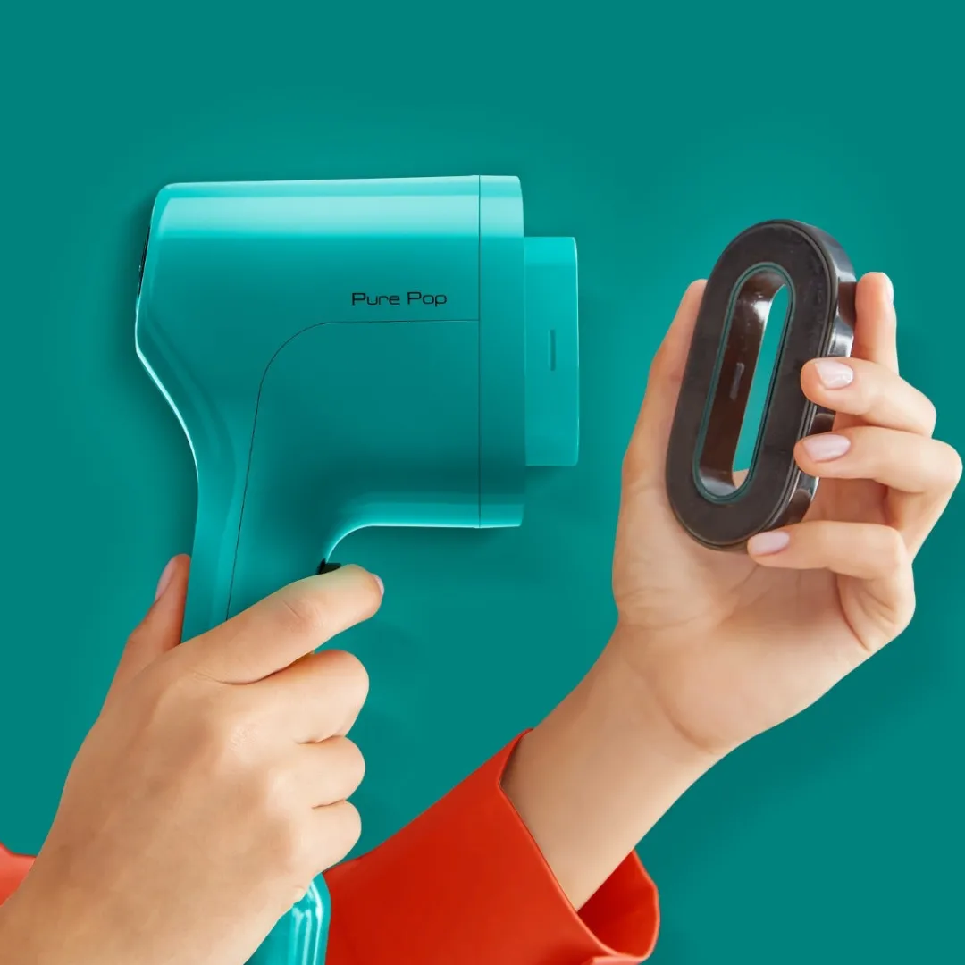 Parownica do ubrań, Tefal Pure Pop, kompaktowa, 1300 W, turkusowa