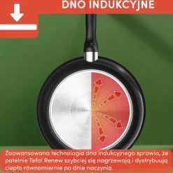 Patelnia ceramiczna TEFAL RENEW BLACK 20cm