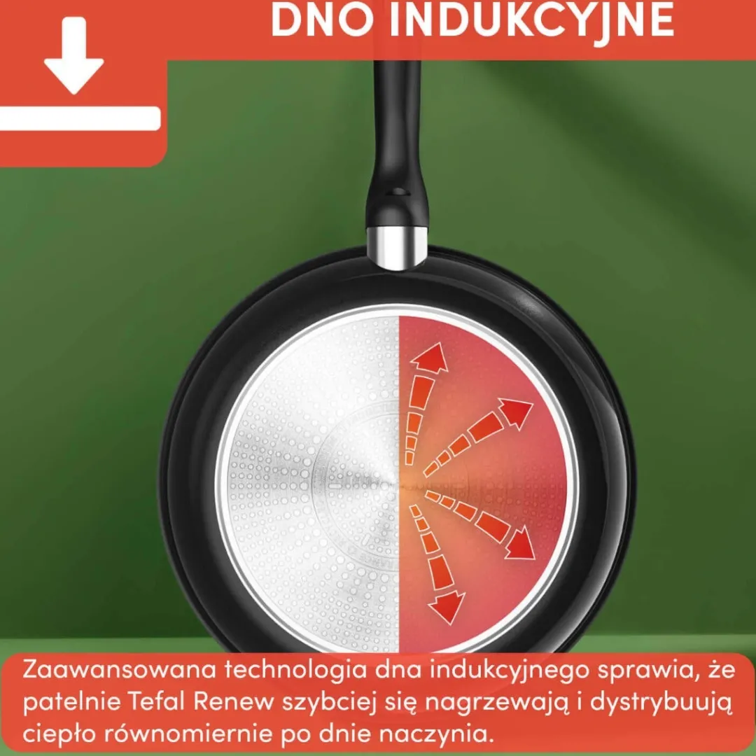 Patelnia ceramiczna TEFAL RENEW BLACK 20cm