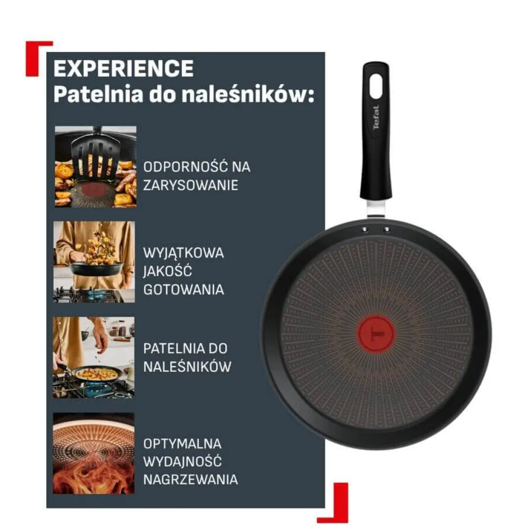 Patelnia do naleśników Tefal Experience 25cm Fusion Core