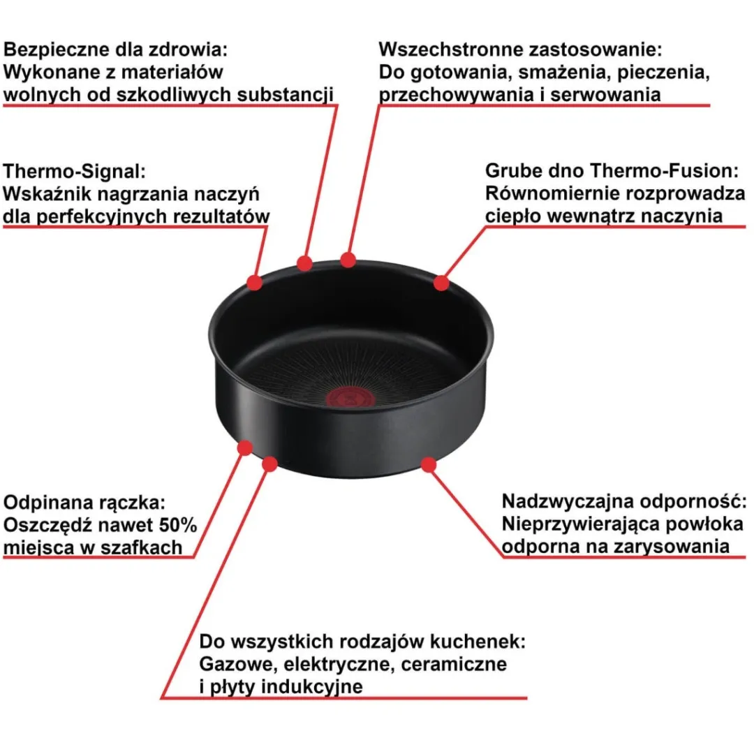 Patelnia głęboka TEFAL INGENIO UNLIMITED 24 cm
