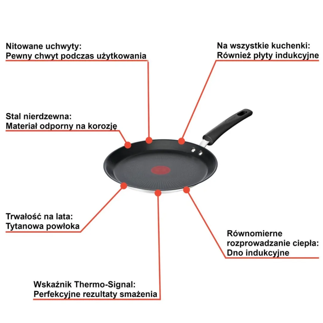 Patelnia naleśnikowa TEFAL DUETTO+ 25cm