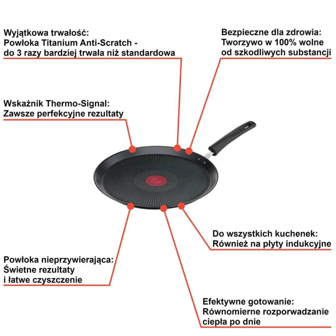 Patelnia naleśnikowa TEFAL ULTIMATE 25cm