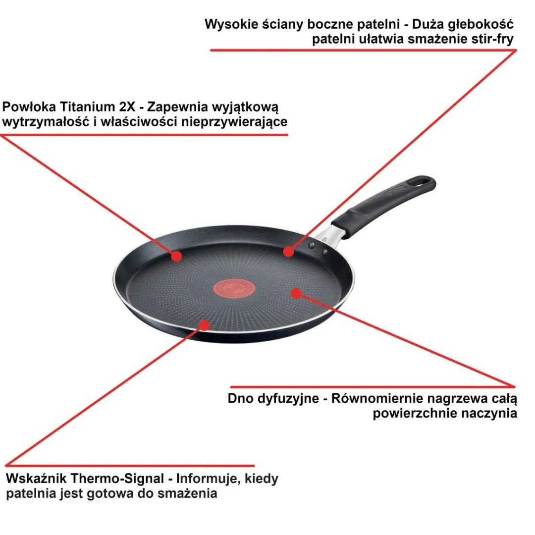 Patelnia naleśnikowa TEFAL XL INTENSE 25cm