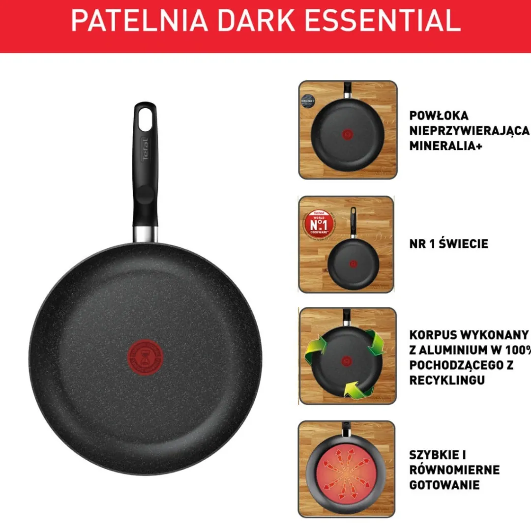 Patelnia Tefal Dark Essential 24 cm