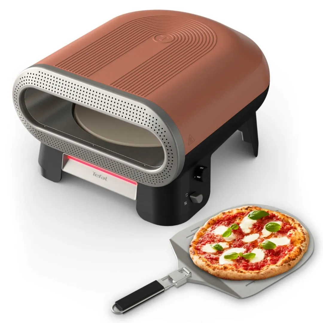 Piec do pizzy elektryczny TEFAL Pizza Pronto JM600TE0 obrotowy kamień 2600W