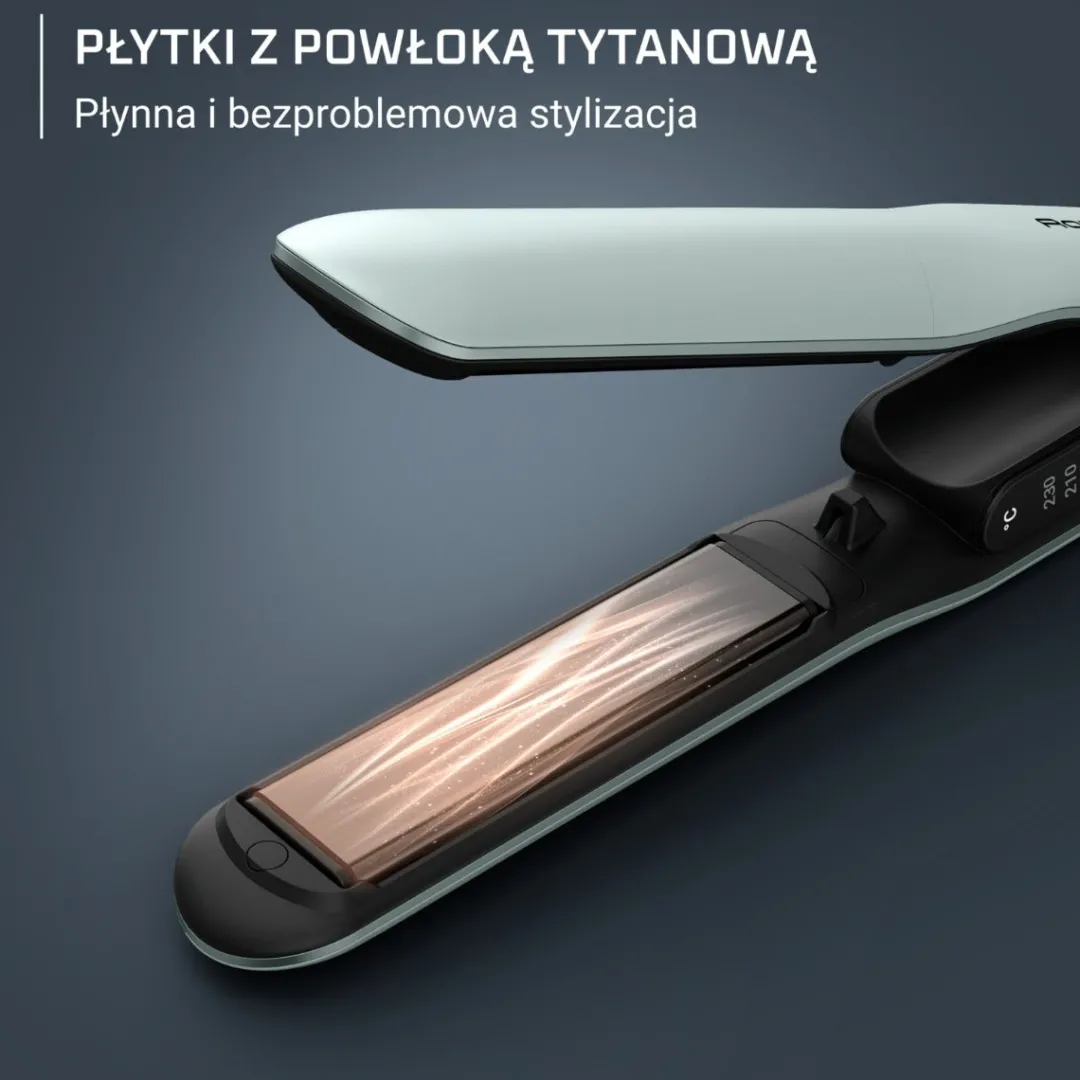 Prostownica do włosów Rowenta Thermoglide SD5120 powłoka tytanowa