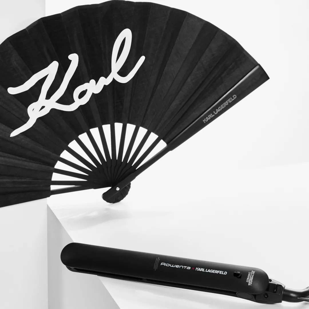 Prostownica do włosów, Rowenta x Karl Lagerfeld, ceramiczna, ruchome płytki