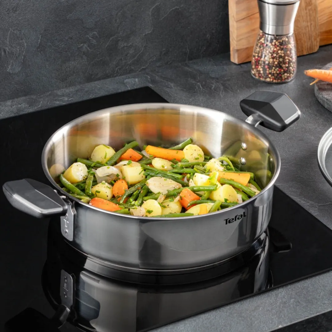 Płytki garnek z pokrywką TEFAL Emotion+ 3,5 l 24 cm