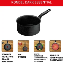 Rondel Tefal Dark Essential 18 cm