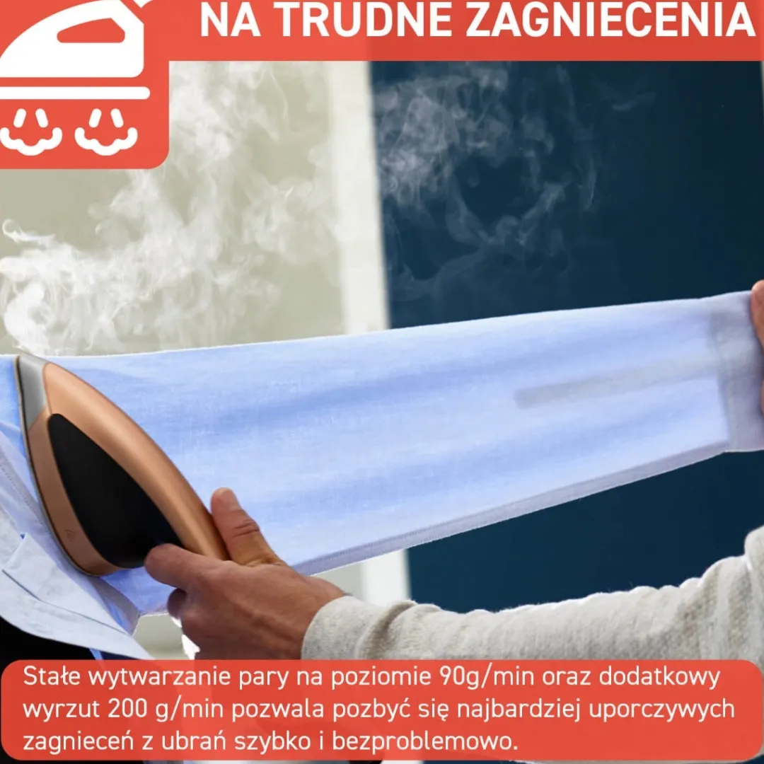 Stacja do prasowania, Tefal Ixeo Power, mocna, prasowanie w pionie, lekka