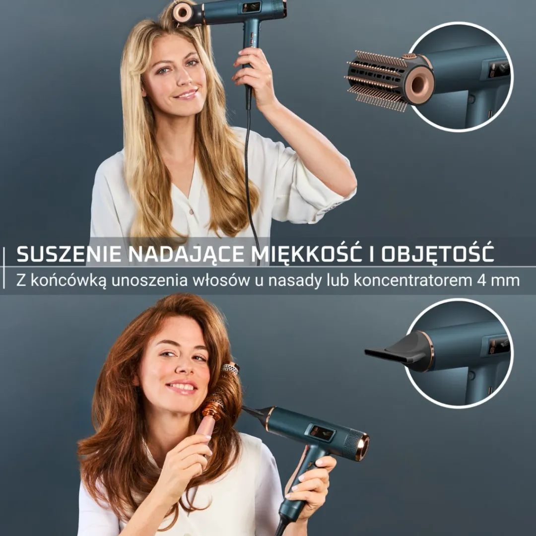 Suszarka do włosów Rowenta Maestria For You HY9430 1800W jonizacja zestaw
