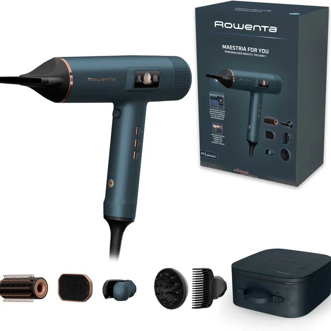 Suszarka do włosów Rowenta Maestria For You HY9430 1800W jonizacja zestaw