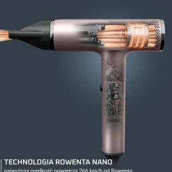 Suszarka do włosów Rowenta Nano Fold, jonizacja, składana, 3 poziomy