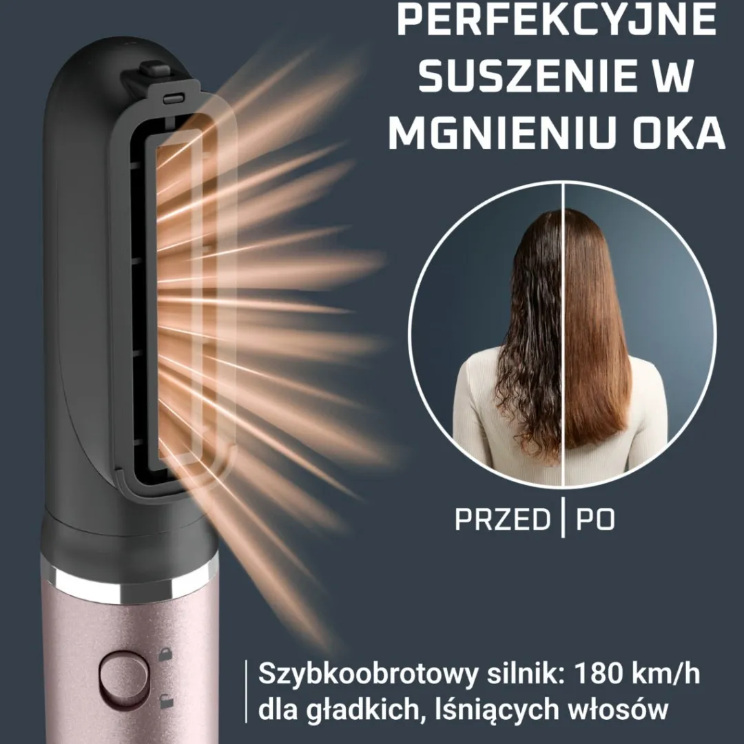 Suszarko-lokówka ceramiczna Rowenta Air Nano UB9B20 zestaw do stylizacji