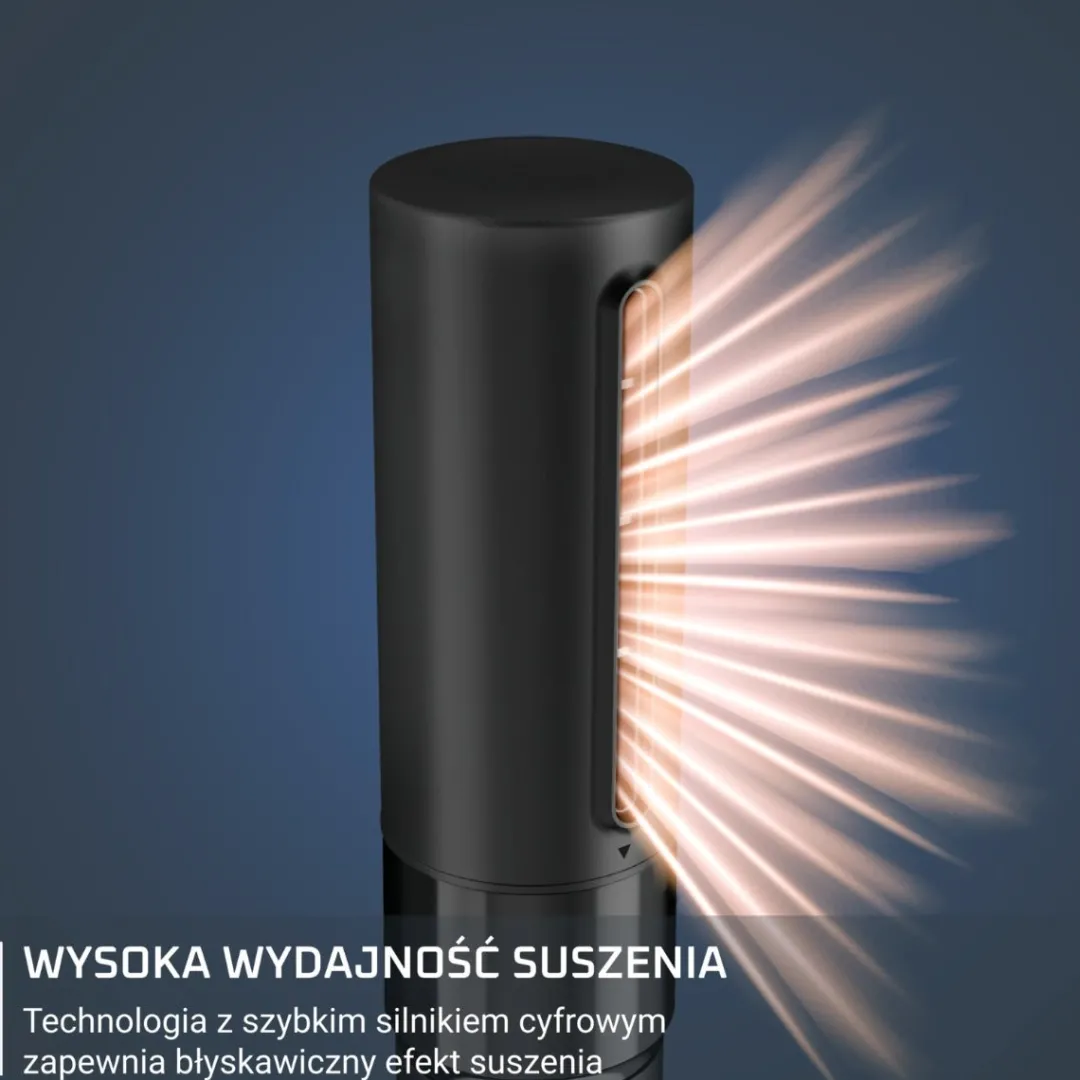 Suszarko-lokówka, Rowenta Air Shape, 3 poziomy, akcesoria, jonizacja