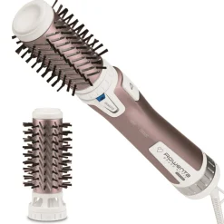 Suszarko-lokówka, Rowenta Brush Activ, różowe złoto, obrotowa, ceramiczna