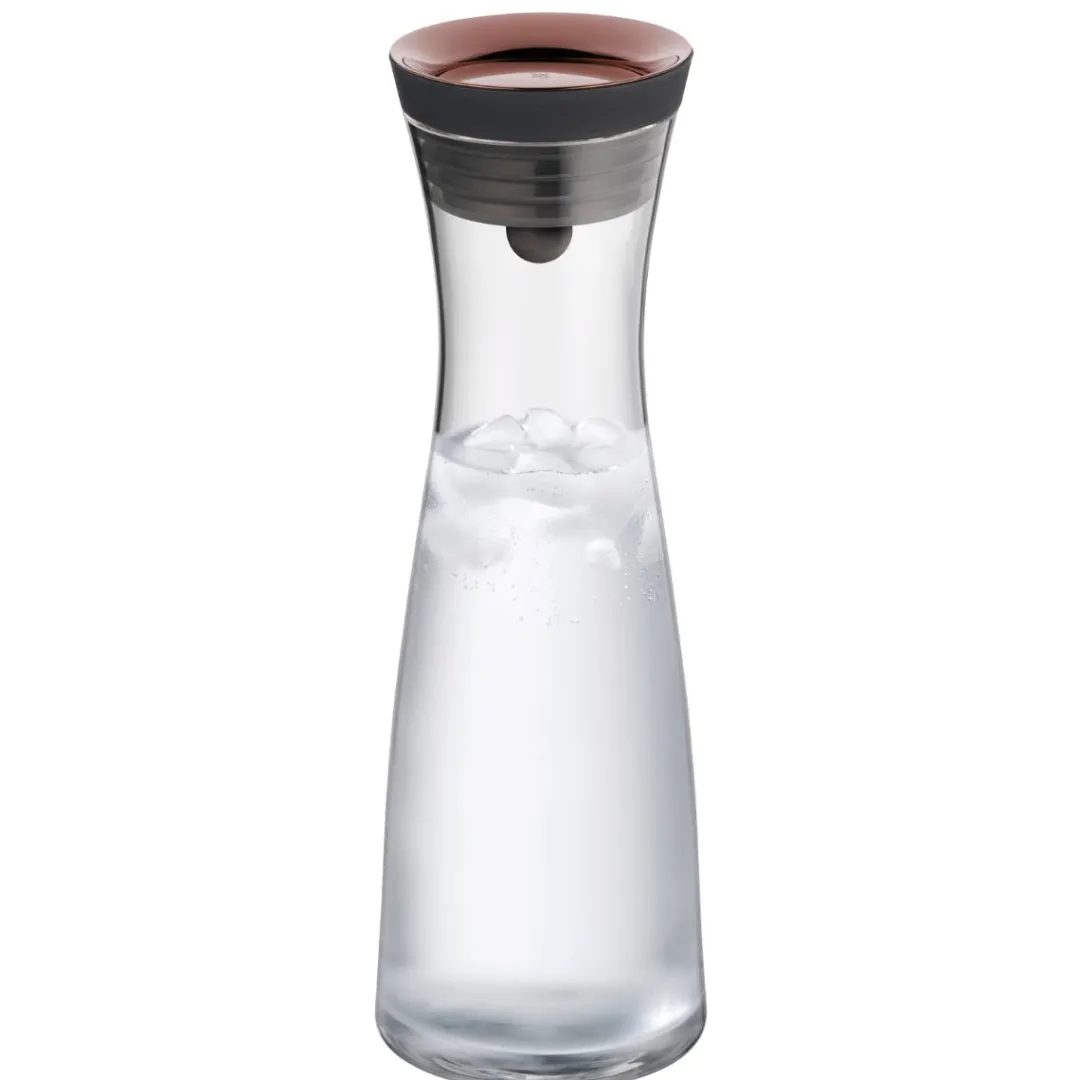 Szklana karafka WMF Basic 1l z miedzianym korkiem