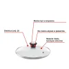 Szklana pokrywka TEFAL 28cm