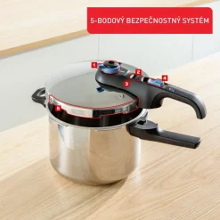 Szybkowar TEFAL SECURE TRENDY 8L + koszyk
