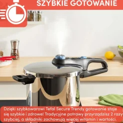 Szybkowar TEFAL SECURE TRENDY 4L + koszyk