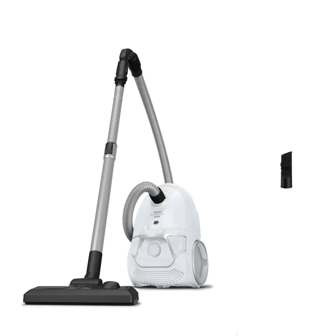 Tefal Compact Power, odkurzacz workowy, 750 W, duży zasięg, filtracja