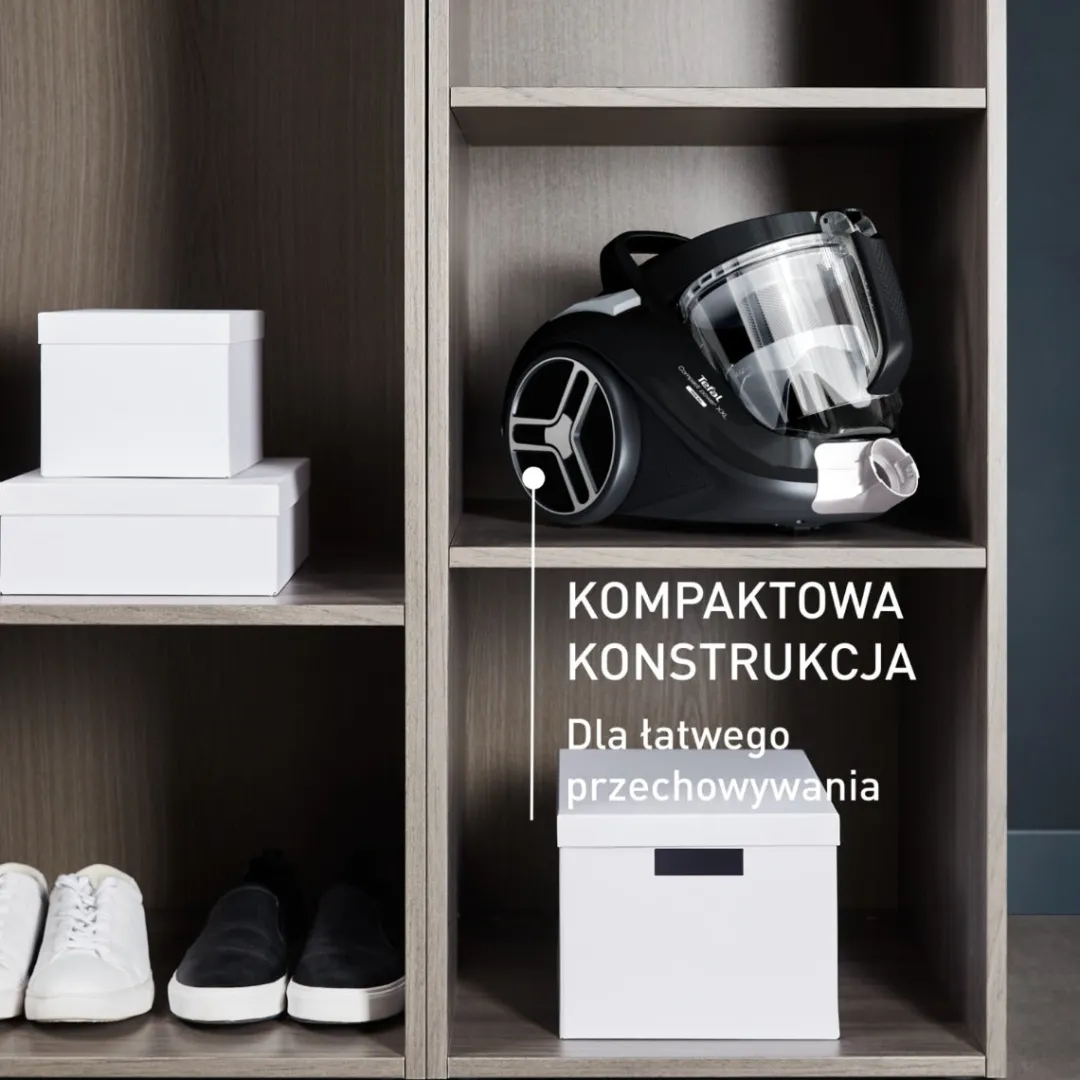 Tefal Compact Power XXL, odkurzacz bezworkowy, 750W, 3-stopniowa filtracja, 2,5 l
