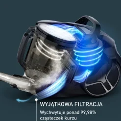 Tefal Compact Power XXL, odkurzacz bezworkowy, 750W, 3-stopniowa filtracja, 2,5 l