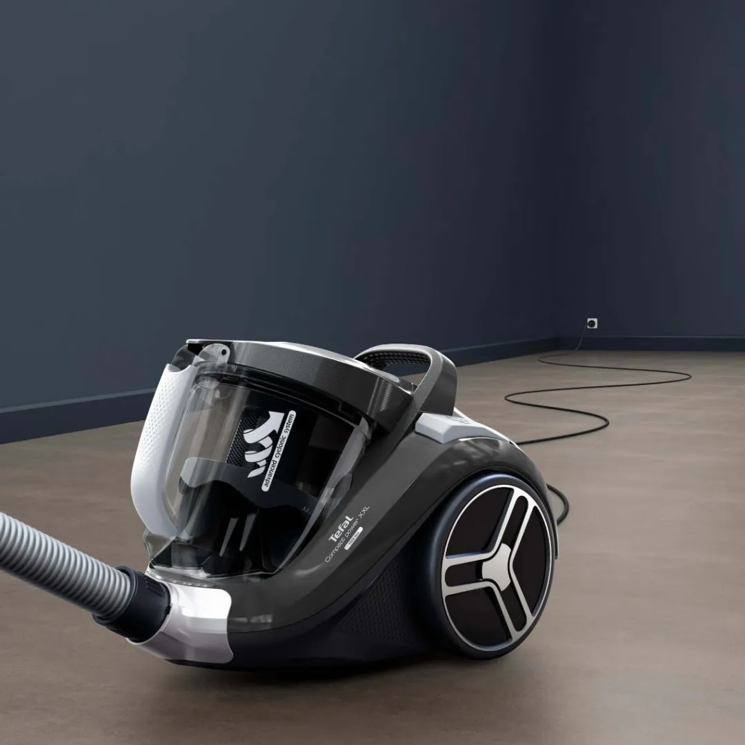 Tefal Compact Power XXL Total Clean, odkurzacz bezworkowy, 750 W, filtracja, 2,5 l