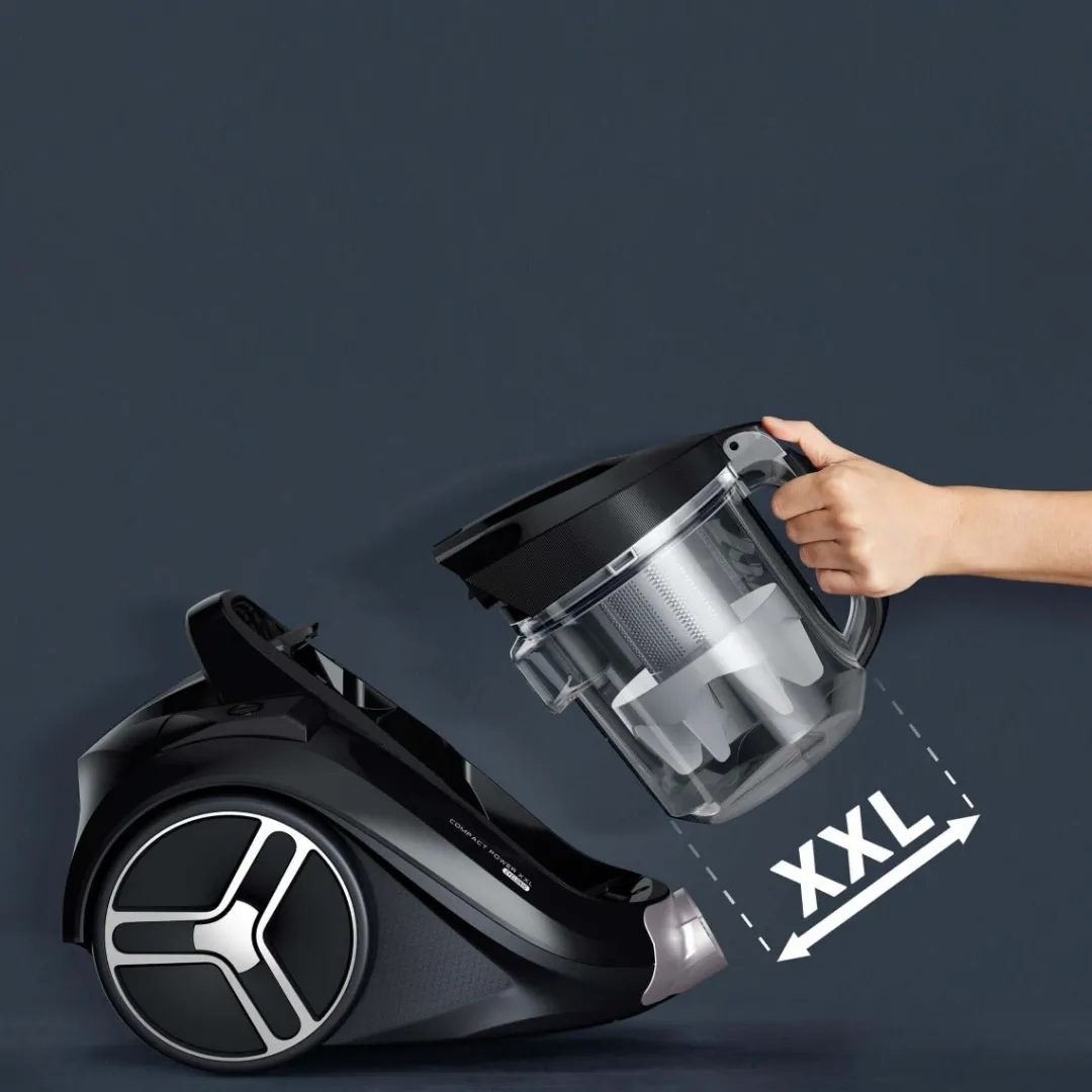 Tefal Compact Power XXL Total Clean, odkurzacz bezworkowy, 750 W, filtracja, 2,5 l