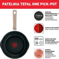 Tefal głęboka patelnia 24 cm One Pick