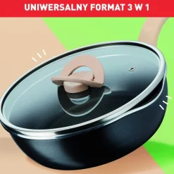 Tefal głęboka patelnia 22 cm One Pick